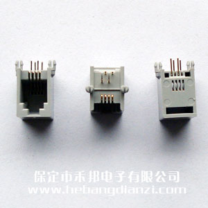RJ11座 4P卧式
